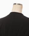 Cotton Jersey Asymmetric T-Shirt - black