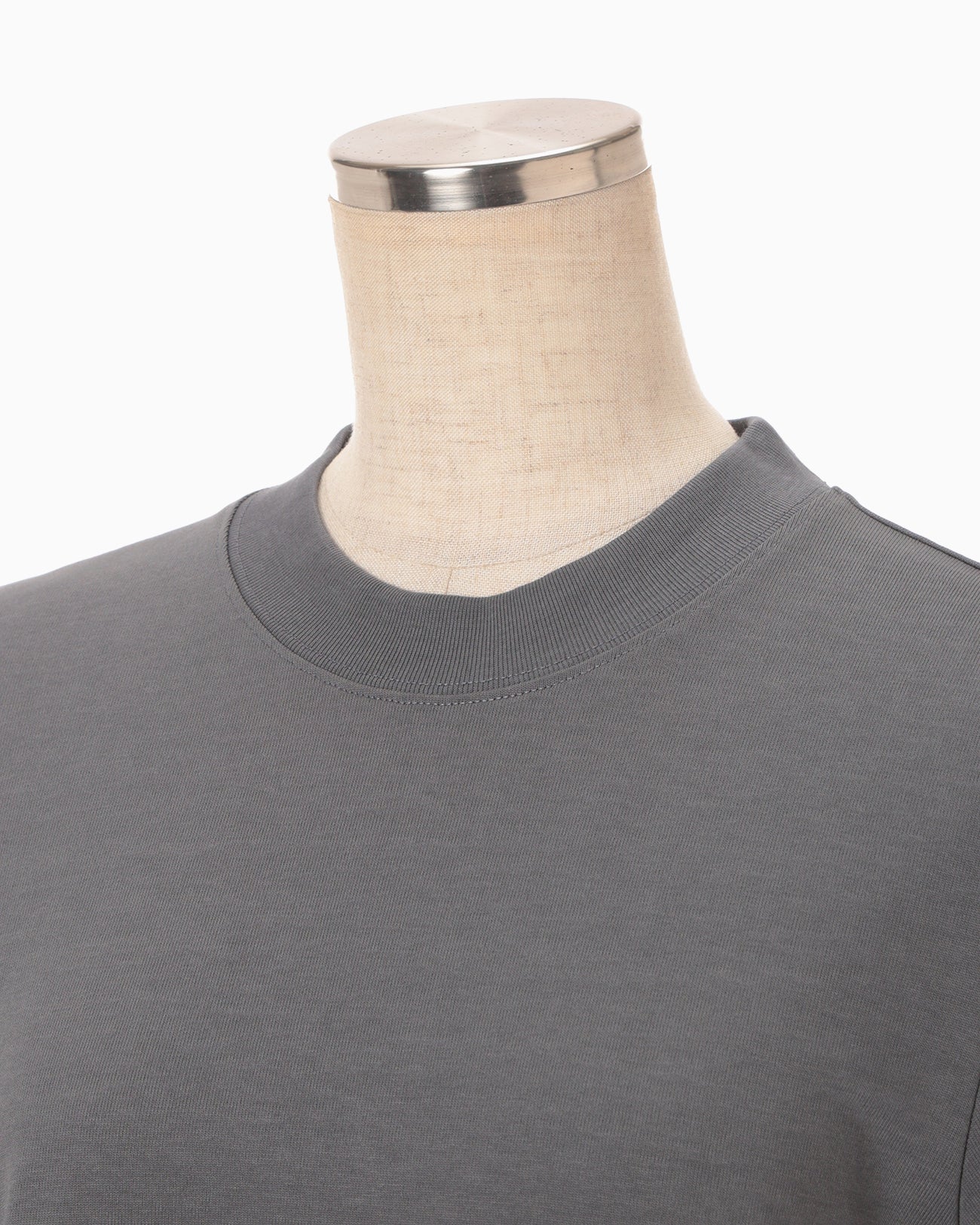 Cotton Jersey Asymmetric T-Shirt - grey - Mame Kurogouchi