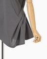 Cotton Jersey Asymmetric T-Shirt - grey