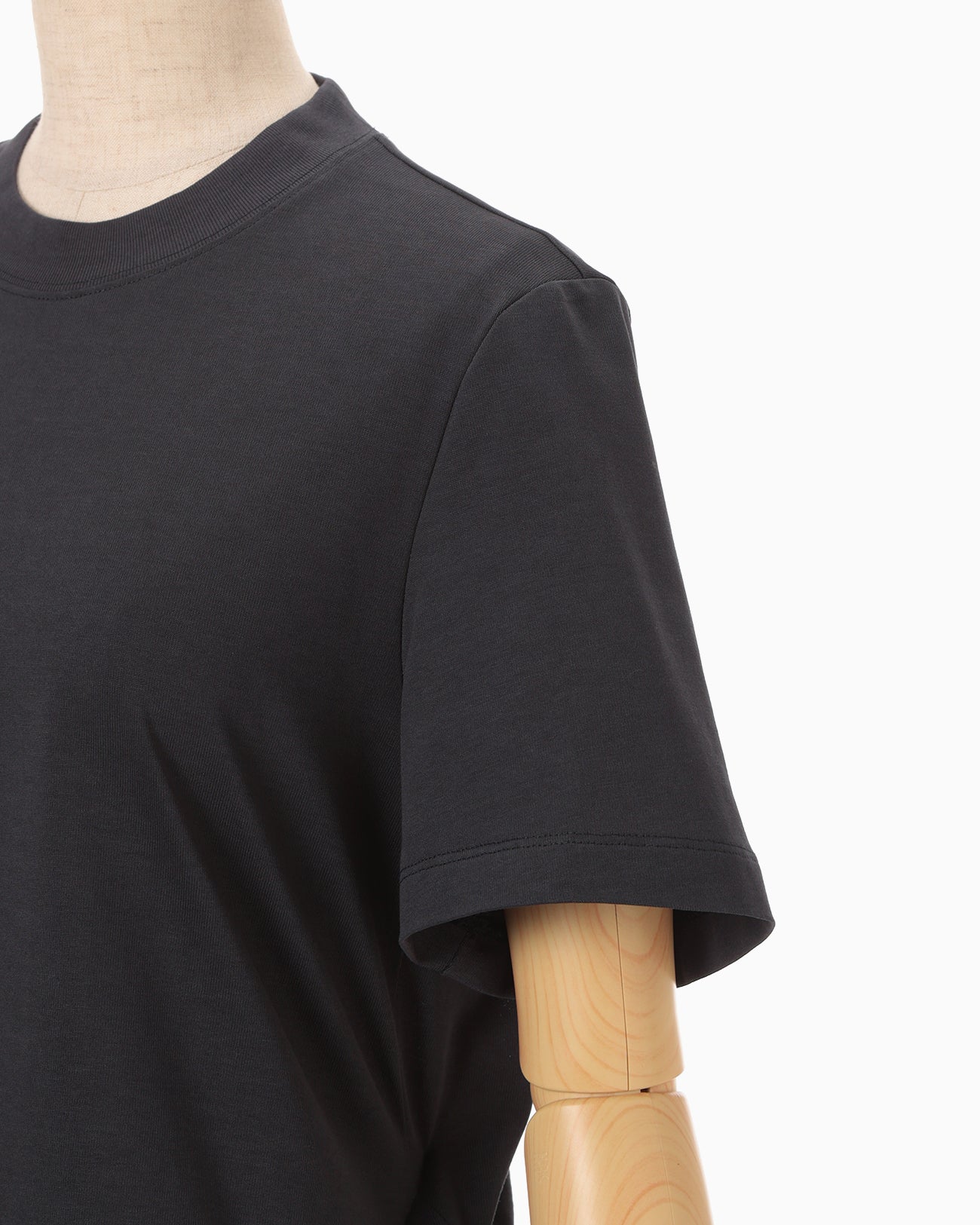 Cotton Jersey Asymmetric T-Shirt - navy - Mame Kurogouchi