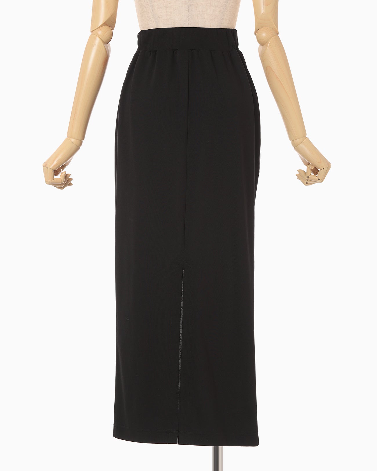Cotton Jersey Asymmetric Skirt - black - Mame Kurogouchi