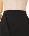 Cotton Jersey Asymmetric Skirt - black