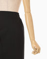 Cotton Jersey Asymmetric Skirt - black