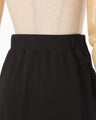 Cotton Jersey Asymmetric Skirt - black