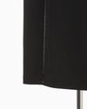 Cotton Jersey Asymmetric Skirt - black