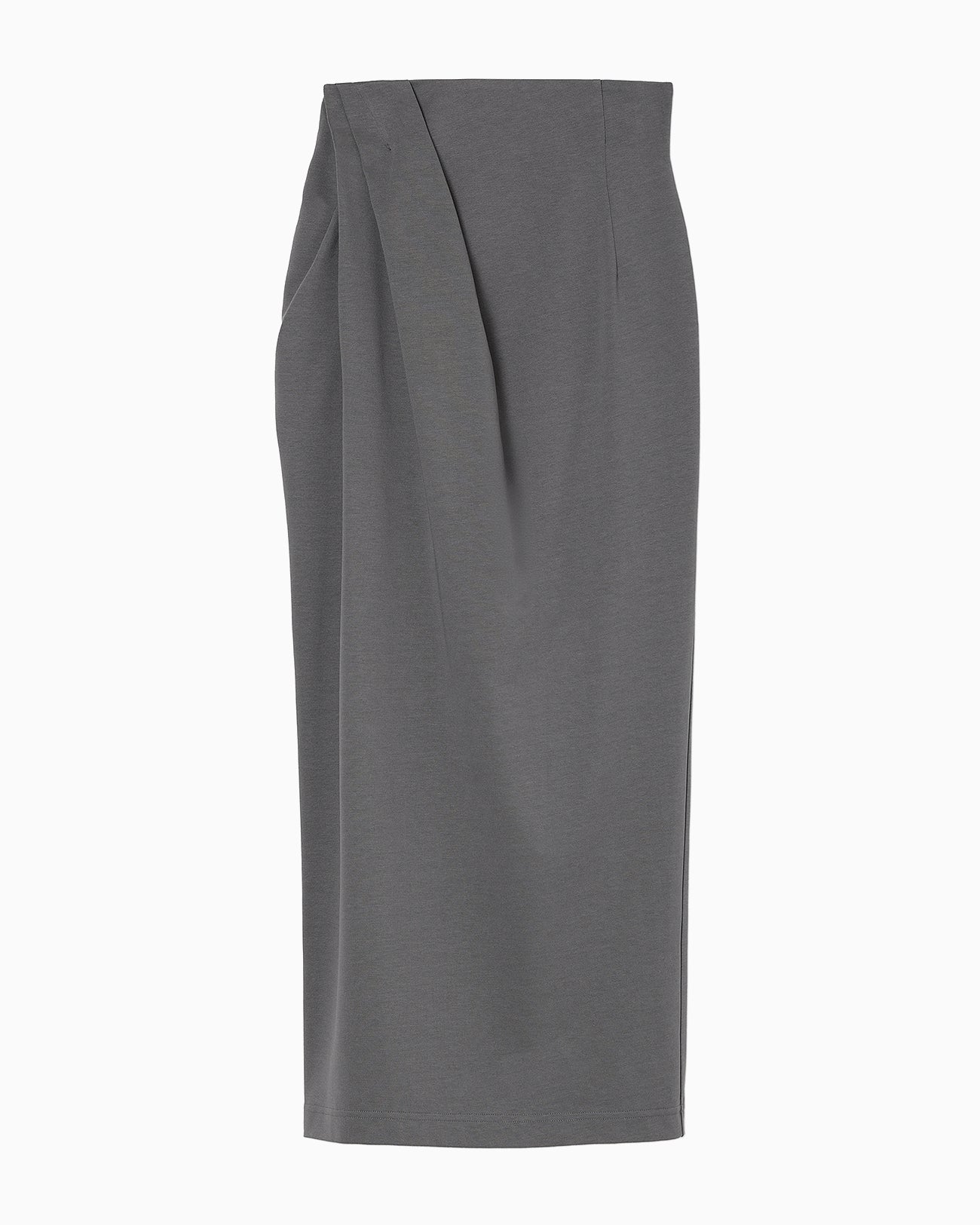 【新品】Mame Kurogouchi ニットスカート／グレー Cotton Jersey Asymmetric Skirt - grey - Mame Kurogouchi