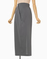 Cotton Jersey Asymmetric Skirt - grey