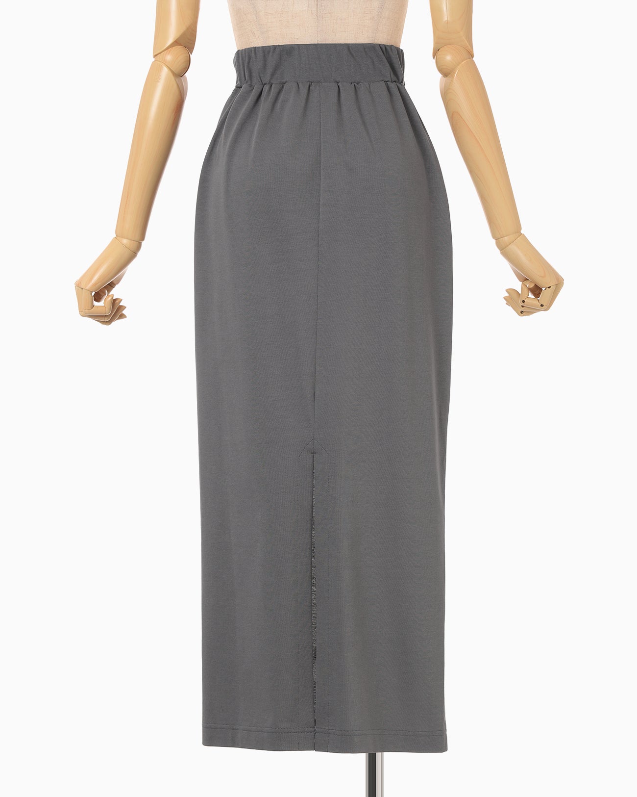 Cotton Jersey Asymmetric Skirt - grey - Mame Kurogouchi