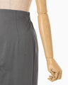 Cotton Jersey Asymmetric Skirt - grey