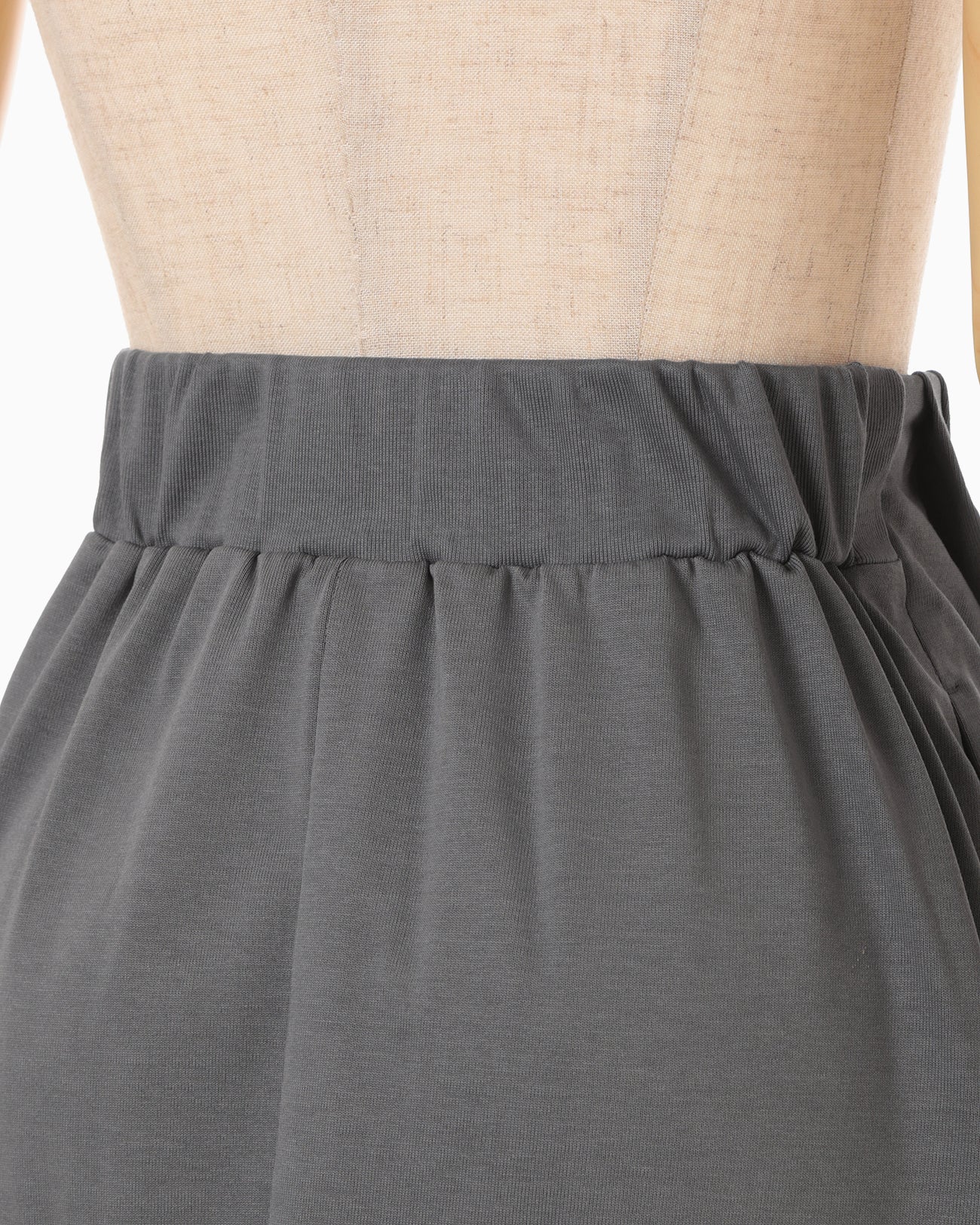 Cotton Jersey Asymmetric Skirt - grey - Mame Kurogouchi