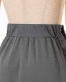 Cotton Jersey Asymmetric Skirt - grey