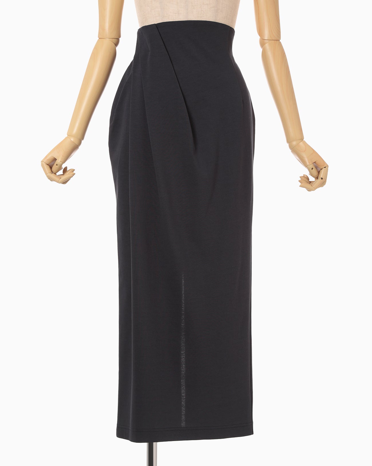 Cotton Jersey Asymmetric Skirt - navy - Mame Kurogouchi