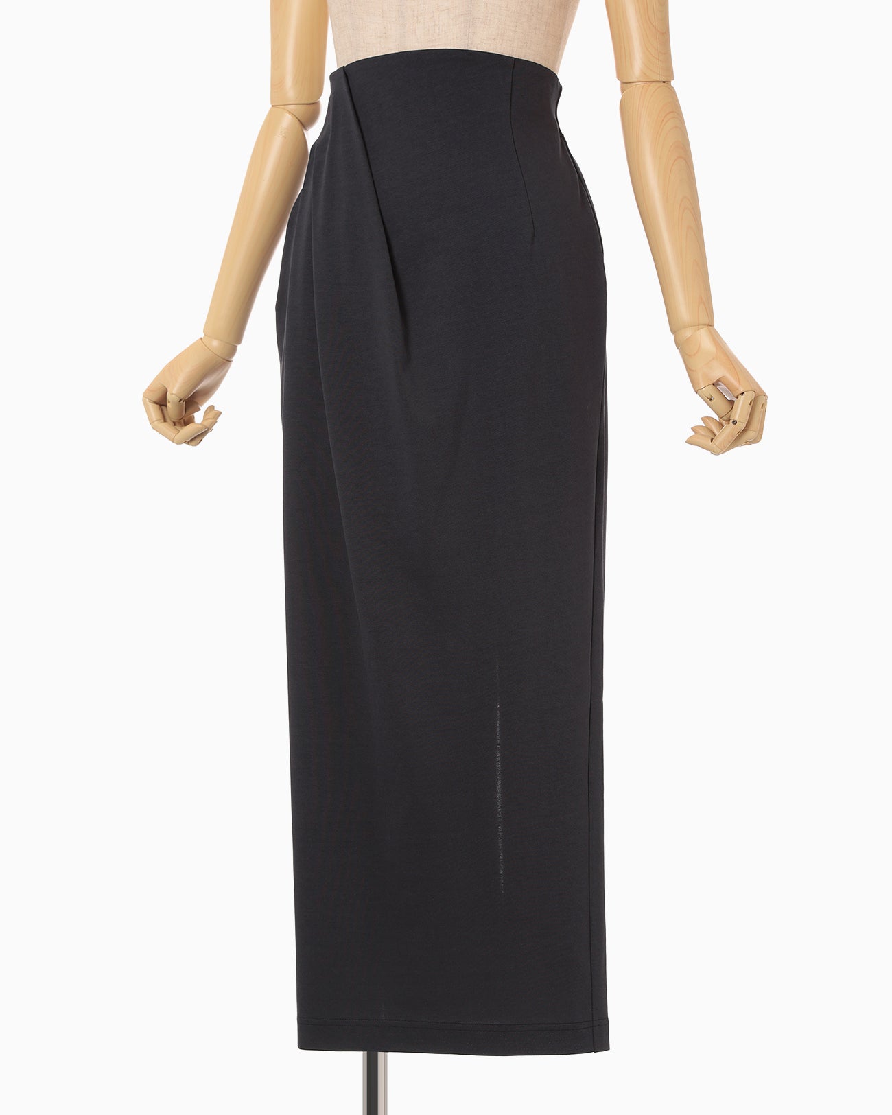 Cotton Jersey Asymmetric Skirt - navy - Mame Kurogouchi