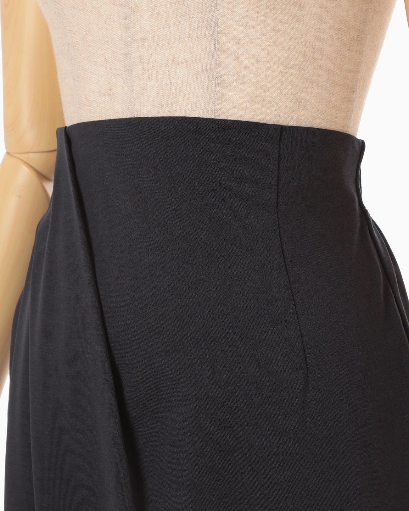 Cotton Jersey Asymmetric Skirt - navy - Mame Kurogouchi