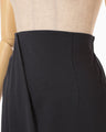 Cotton Jersey Asymmetric Skirt - navy
