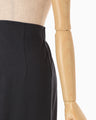 Cotton Jersey Asymmetric Skirt - navy