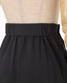 Cotton Jersey Asymmetric Skirt - navy