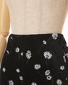 Velour Jersey Floral Trousers - black