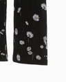 Velour Jersey Floral Trousers - black