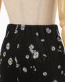 Velour Jersey Floral Trousers - black