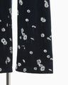 Velour Jersey Floral Trousers - navy