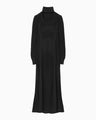 Wool Wuffle Dress - black