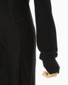 Wool Wuffle Dress - black