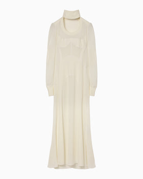 Wool Wuffle Dress - ecru