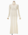 Wool Wuffle Dress - ecru
