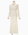Wool Wuffle Dress - ecru