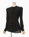 Wool Wuffle Top - black