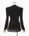 Wool Wuffle Top - black