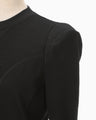 Wool Wuffle Top - black