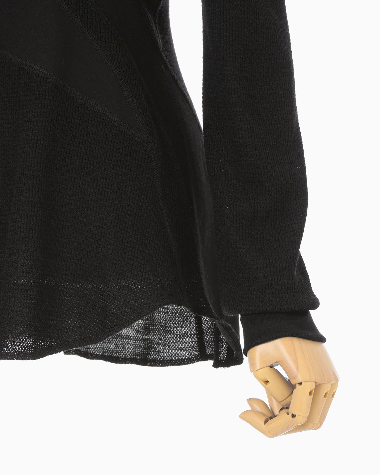 Wool Wuffle Top - black - Mame Kurogouchi