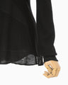 Wool Wuffle Top - black