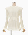 Wool Wuffle Top - ecru