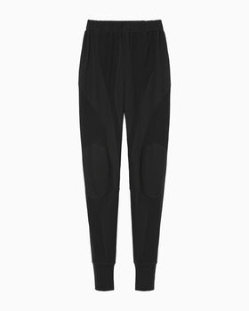 Wool Wuffle Trousers - black