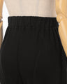 Wool Wuffle Trousers - black