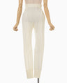 Wool Wuffle Trousers - ecru