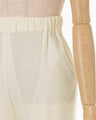 Wool Wuffle Trousers - ecru