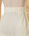 Wool Wuffle Trousers - ecru
