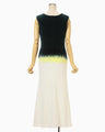 Gradation Shibori Dyed Dress - green
