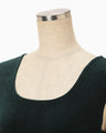 Gradation Shibori Dyed Dress - green