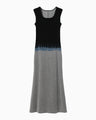 Gradation Shibori Dyed Dress - navy