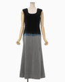 Gradation Shibori Dyed Dress - navy