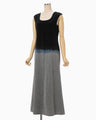Gradation Shibori Dyed Dress - navy
