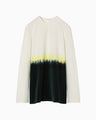 Gradation Shibori Dyed Top - green
