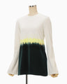 Gradation Shibori Dyed Top - green
