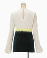 Gradation Shibori Dyed Top - green