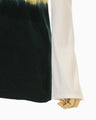 Gradation Shibori Dyed Top - green